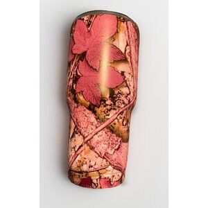 Yeti Rambler Pink Camo Tumbler Cup Metal Insulated With Lid Large